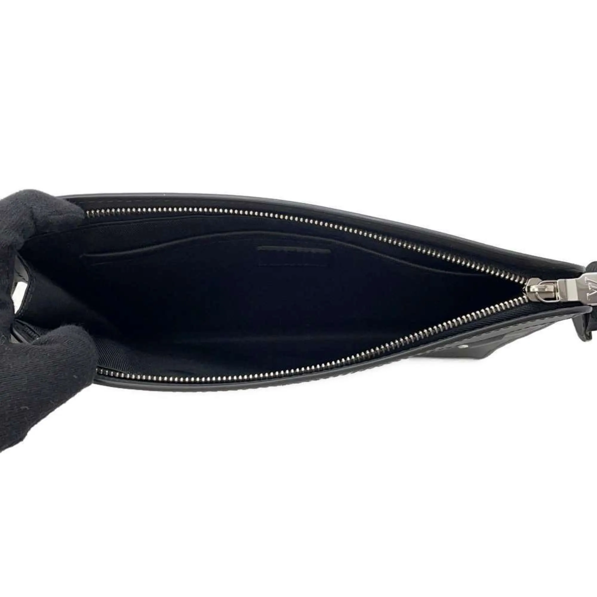 Louis Vuitton Noir Damier Infini Leather Clutch Bag Pouch (Pre-Owned)