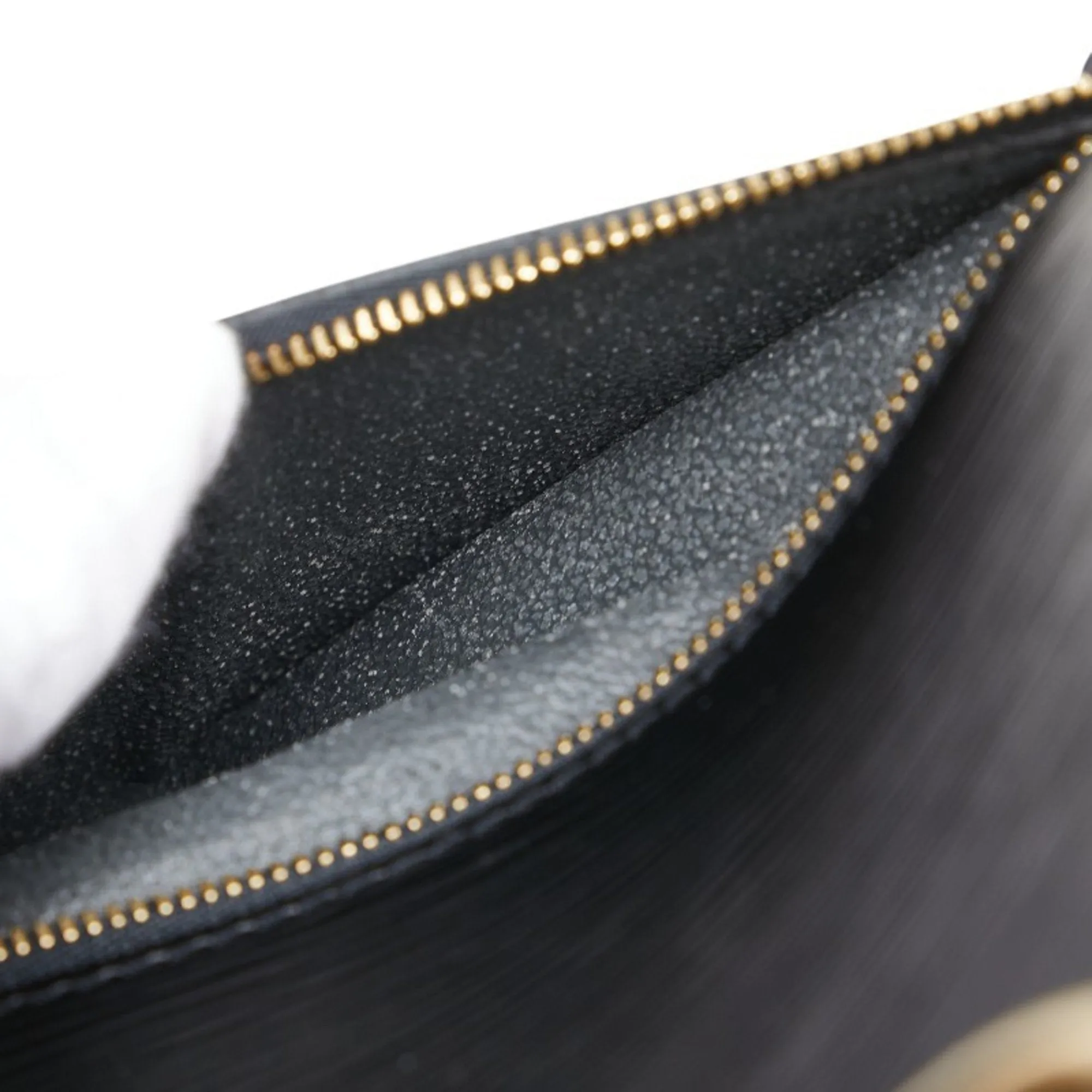 Louis Vuitton Noir Leather Backpack (Pre-Owned)