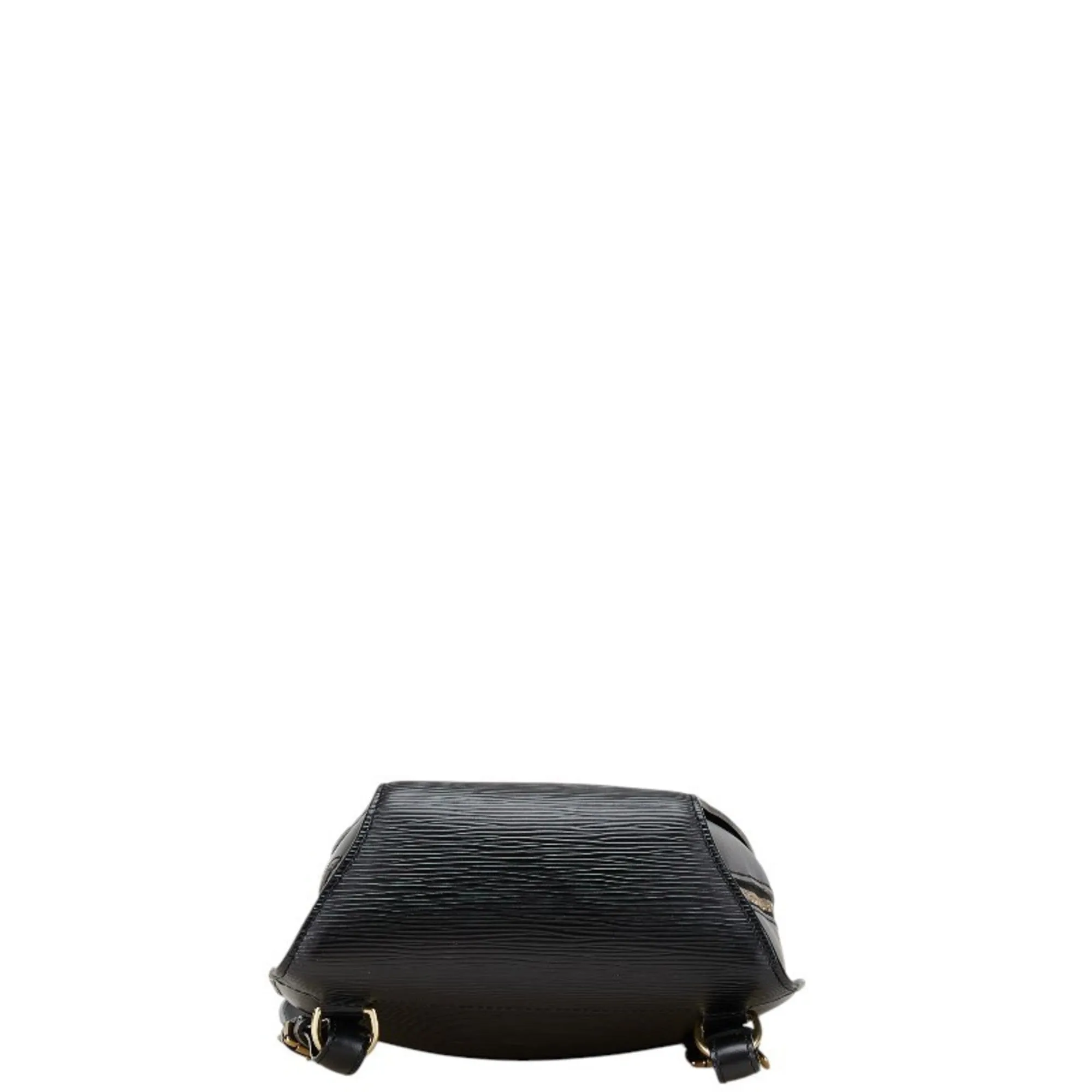 Louis Vuitton Noir Leather Backpack (Pre-Owned)
