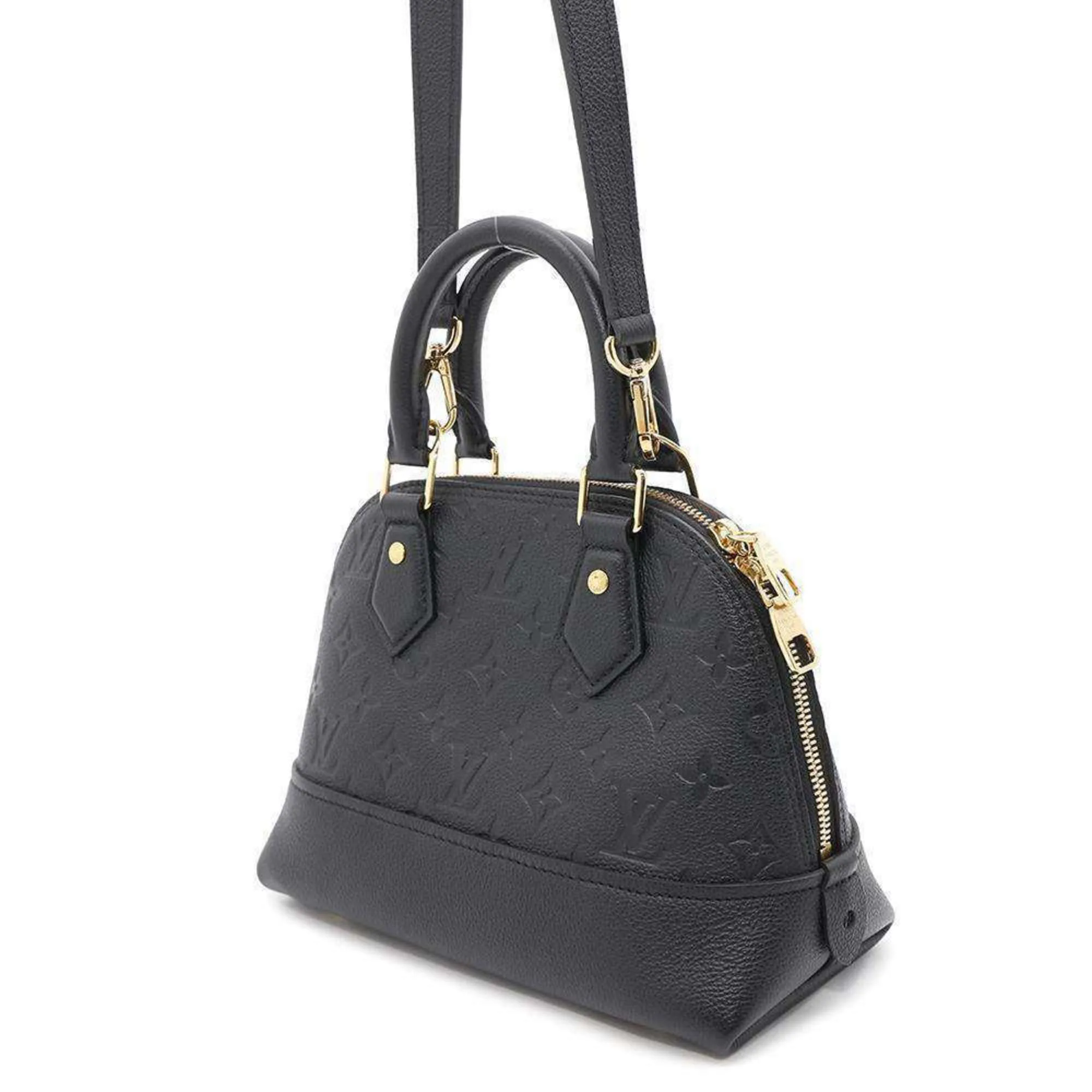 Louis Vuitton Noir Monogram Empreinte Handbag (Pre-Owned)