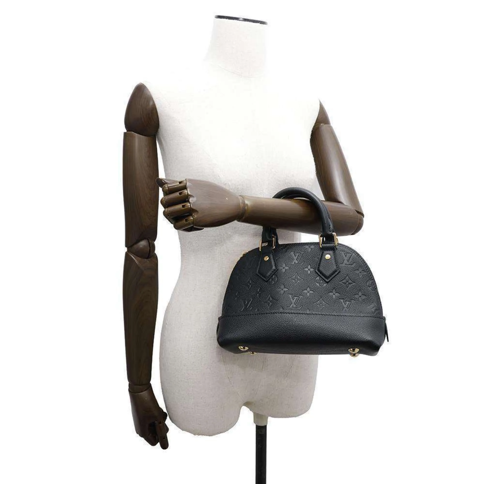 Louis Vuitton Noir Monogram Empreinte Handbag (Pre-Owned)