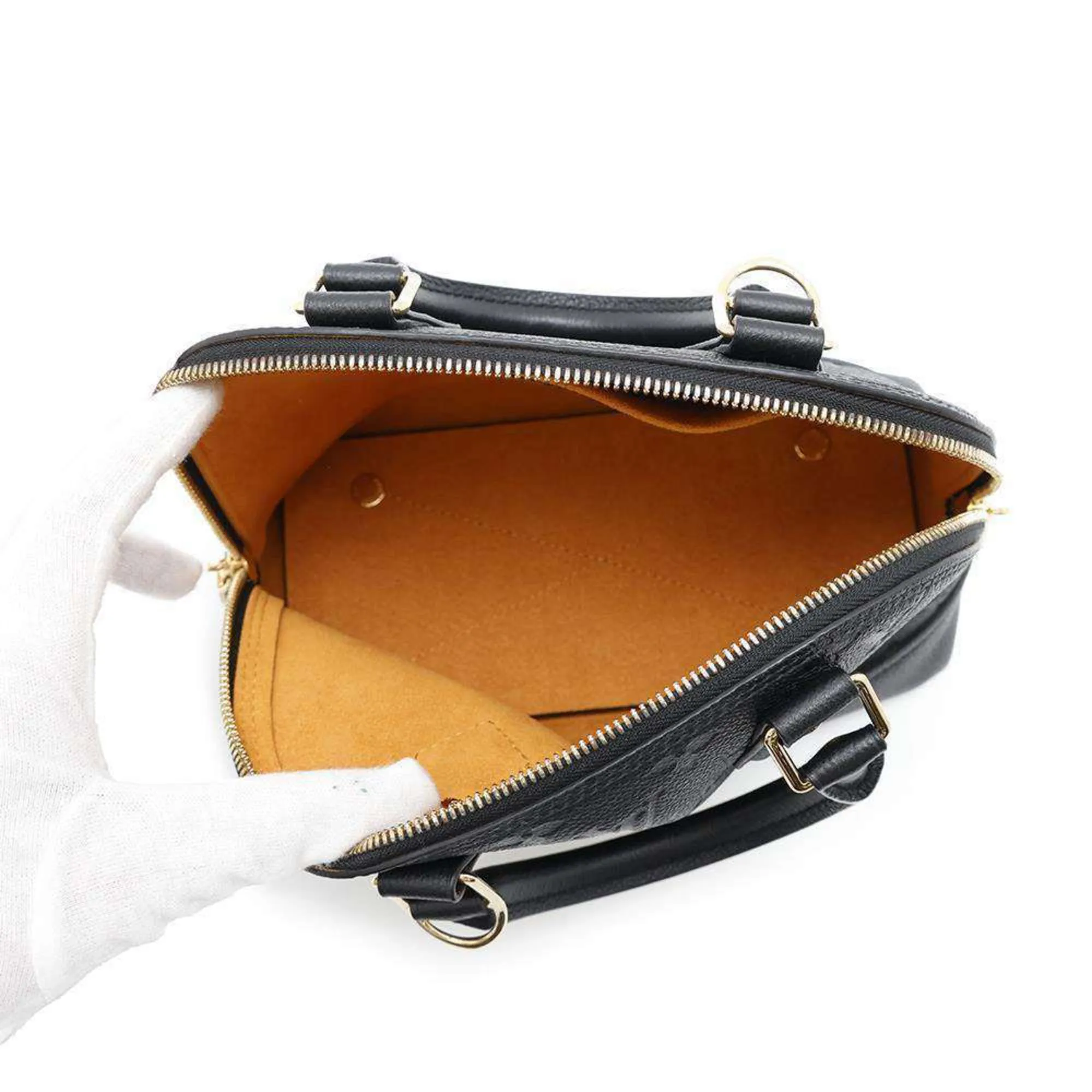 Louis Vuitton Noir Monogram Empreinte Handbag (Pre-Owned)