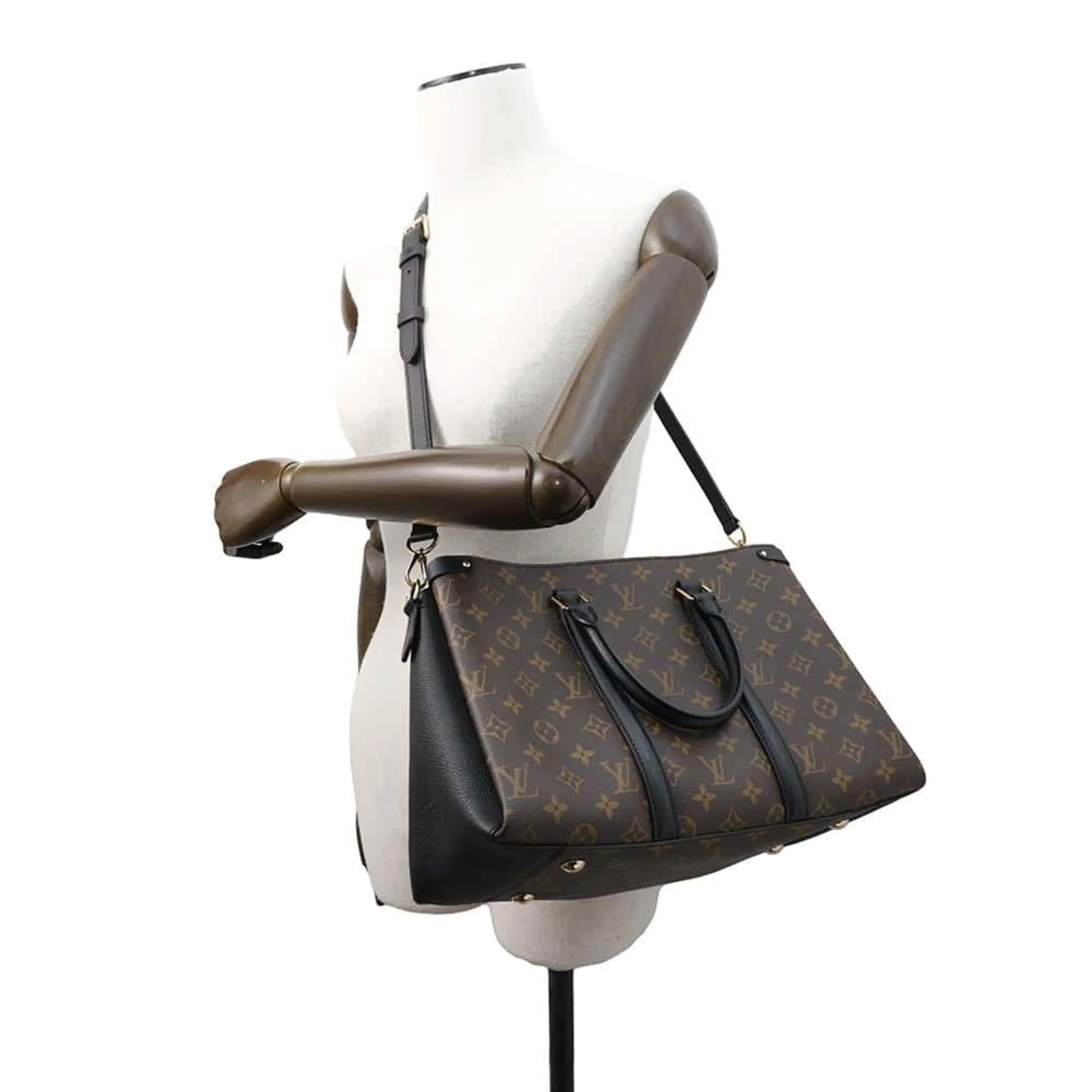 Louis Vuitton Noir Monogram Handbag (Pre-Owned)