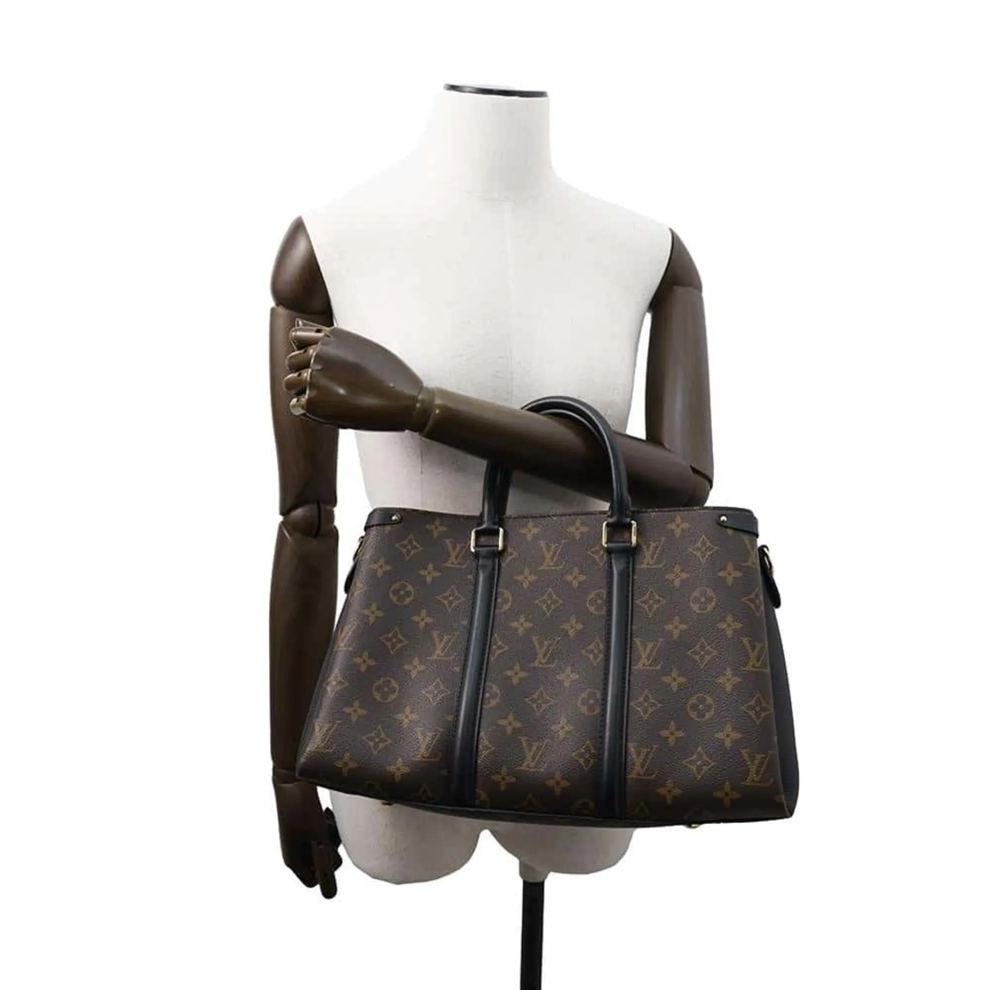 Louis Vuitton Noir Monogram Handbag (Pre-Owned)