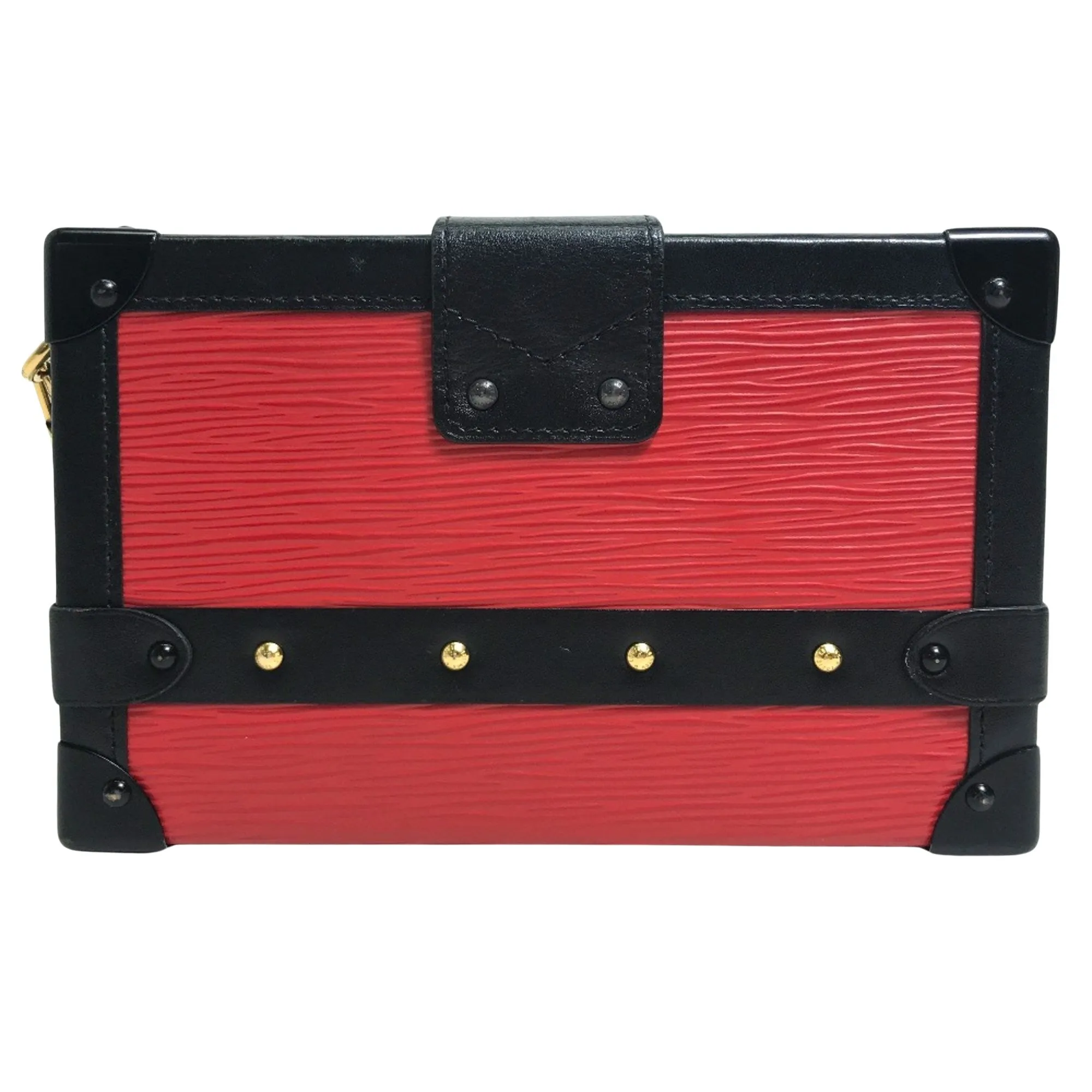 Louis Vuitton Petit Malle Leather Clutch Bag (Pre-Owned)