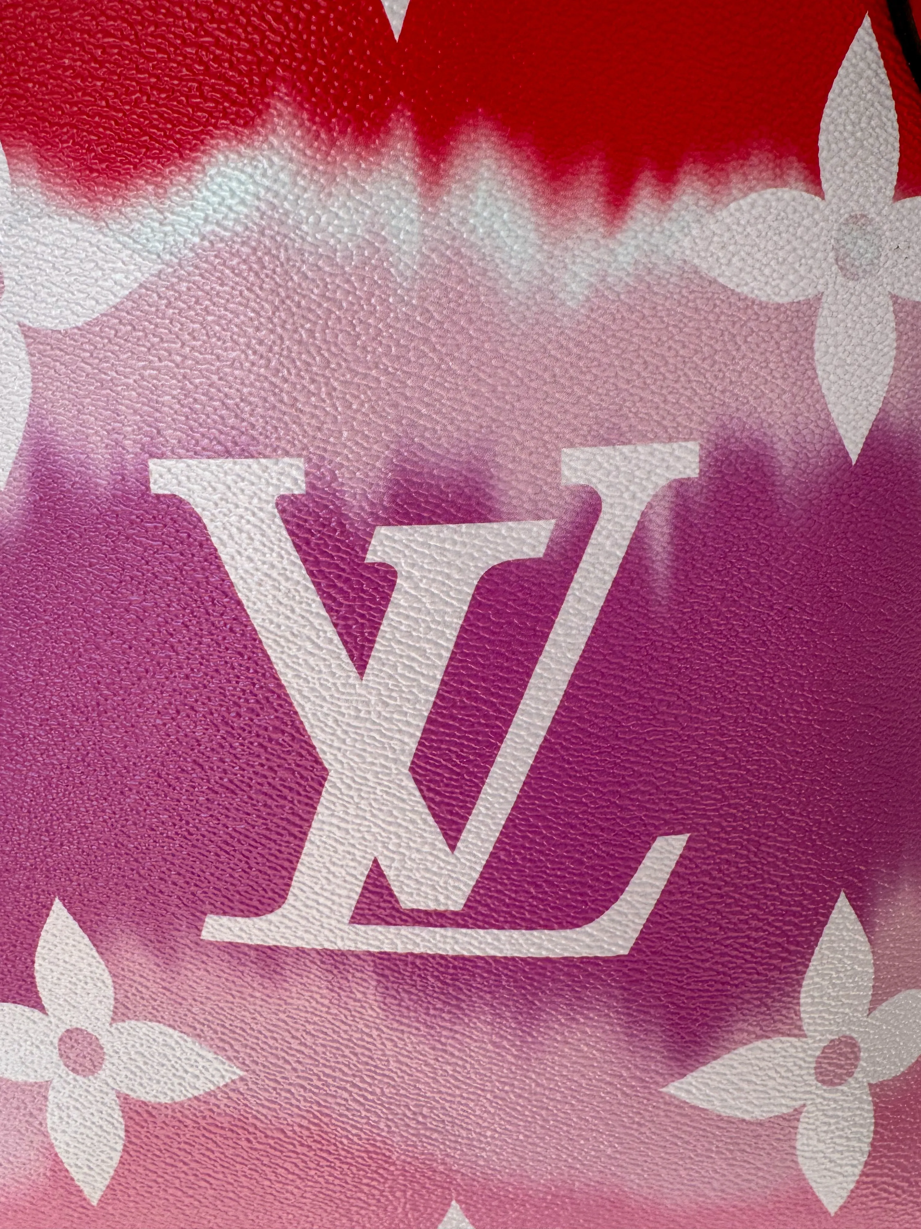 Louis Vuitton Pink & Red Escale Monogram Neverfull MM