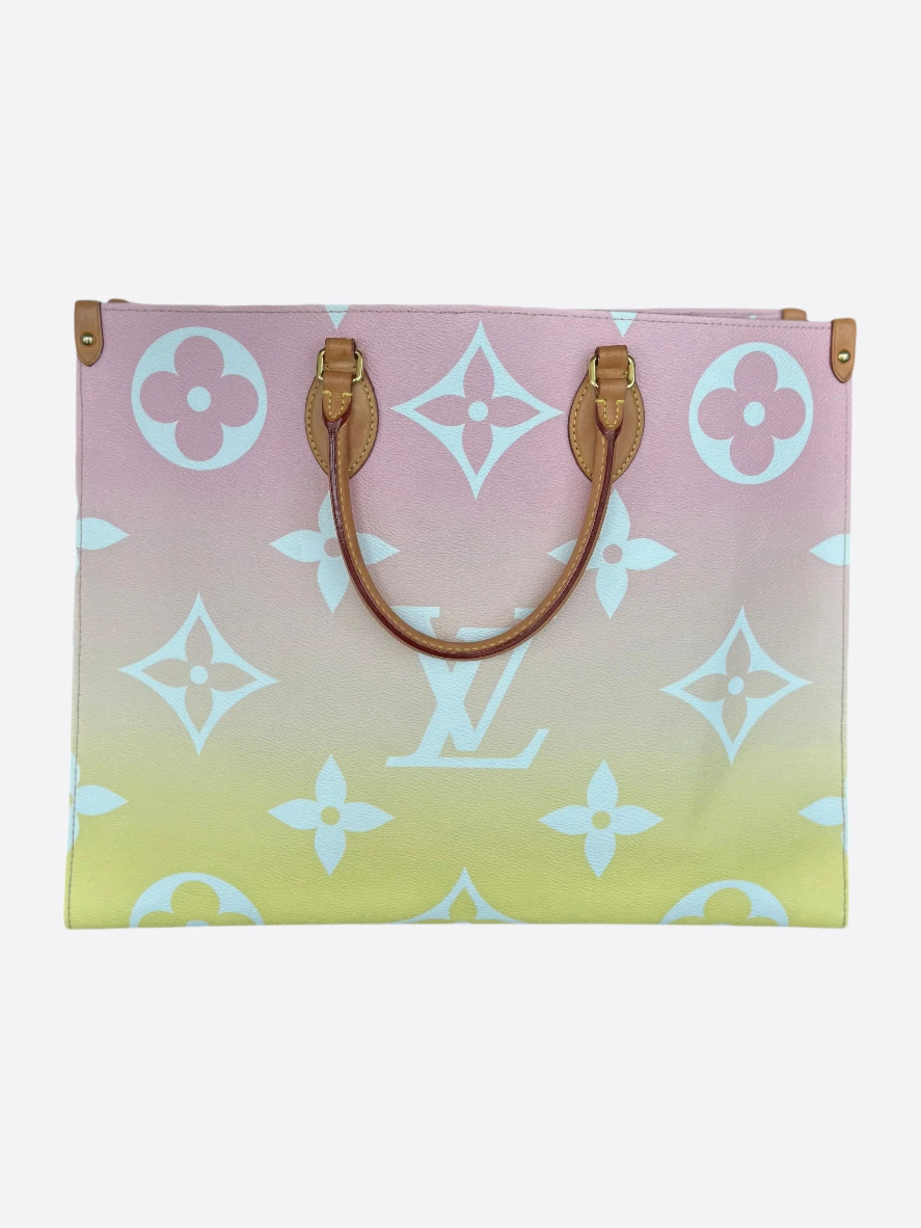 Louis Vuitton Pink & Yellow Monogram By The Pool OnTheGo GM