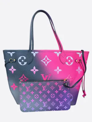 Louis Vuitton Pink Gradient Spring In The City Neverfull MM