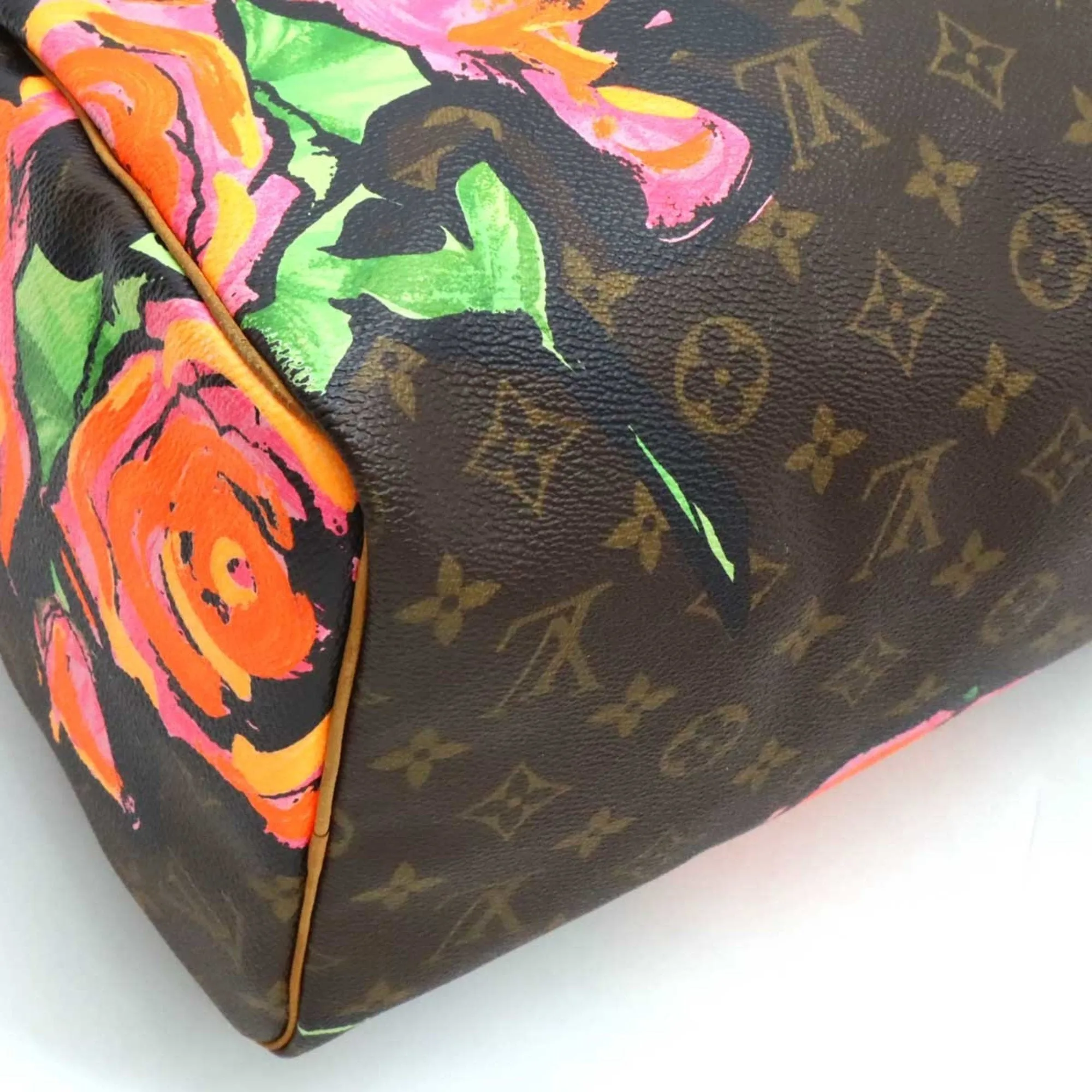 Louis Vuitton  pink Monogram Rose Canvas Handbag (Pre-Owned)