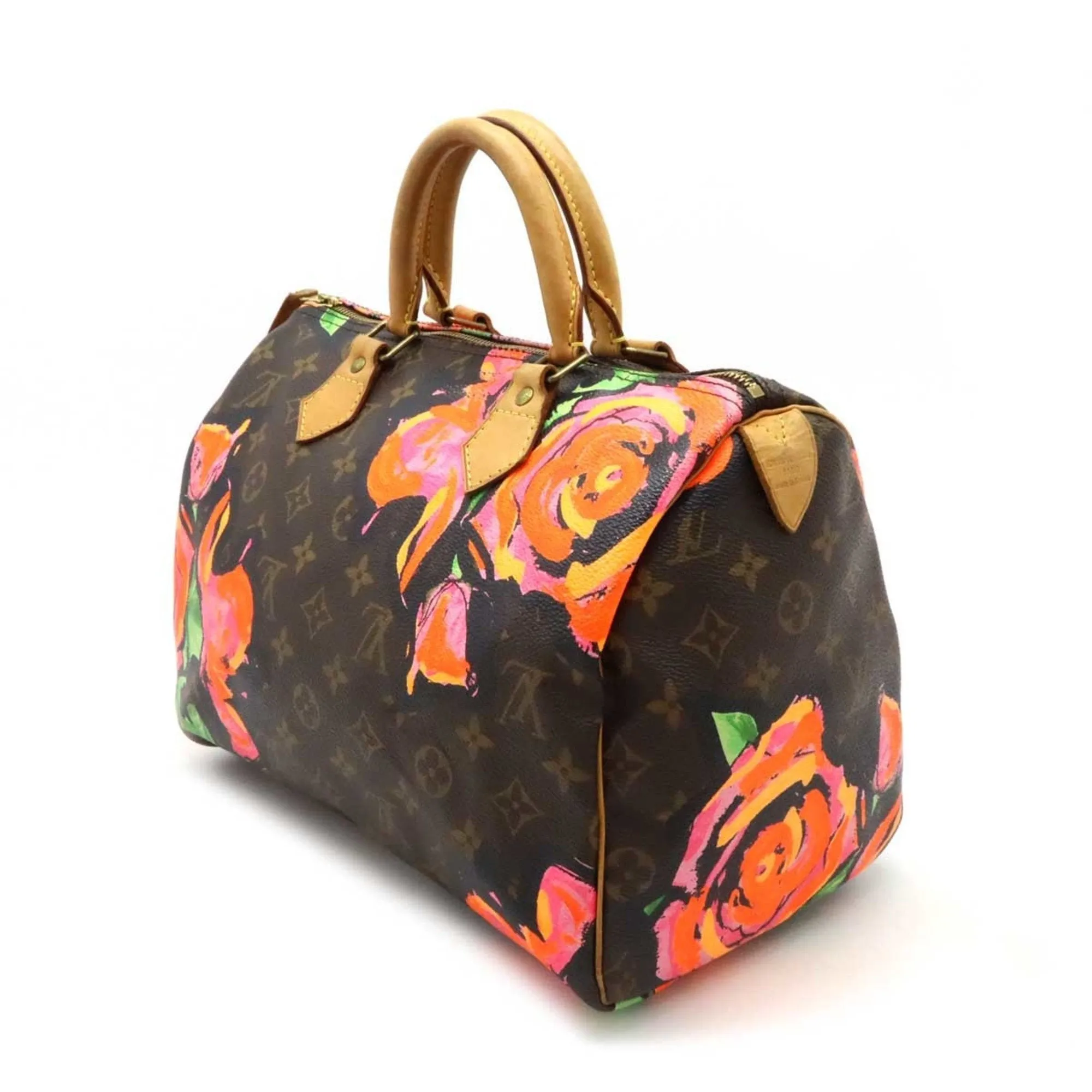 Louis Vuitton  pink Monogram Rose Canvas Handbag (Pre-Owned)