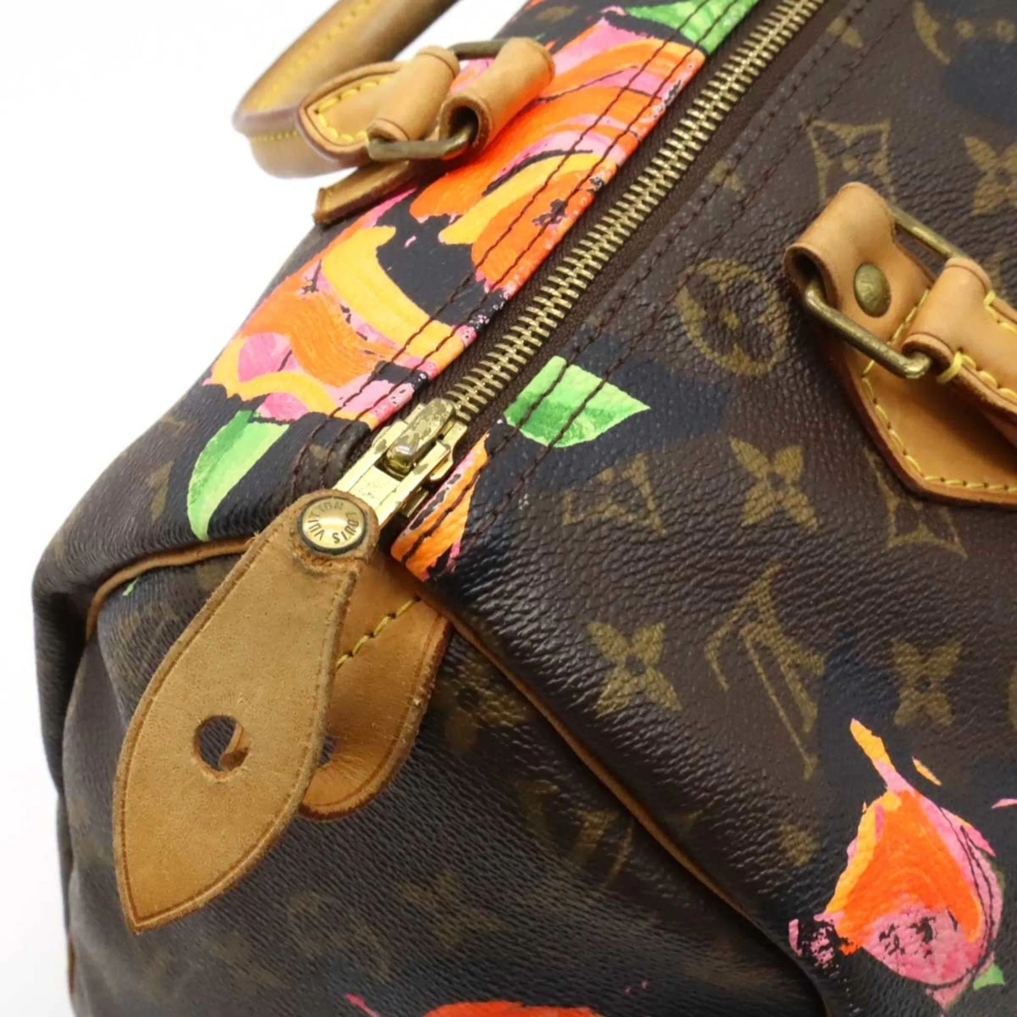 Louis Vuitton  pink Monogram Rose Canvas Handbag (Pre-Owned)