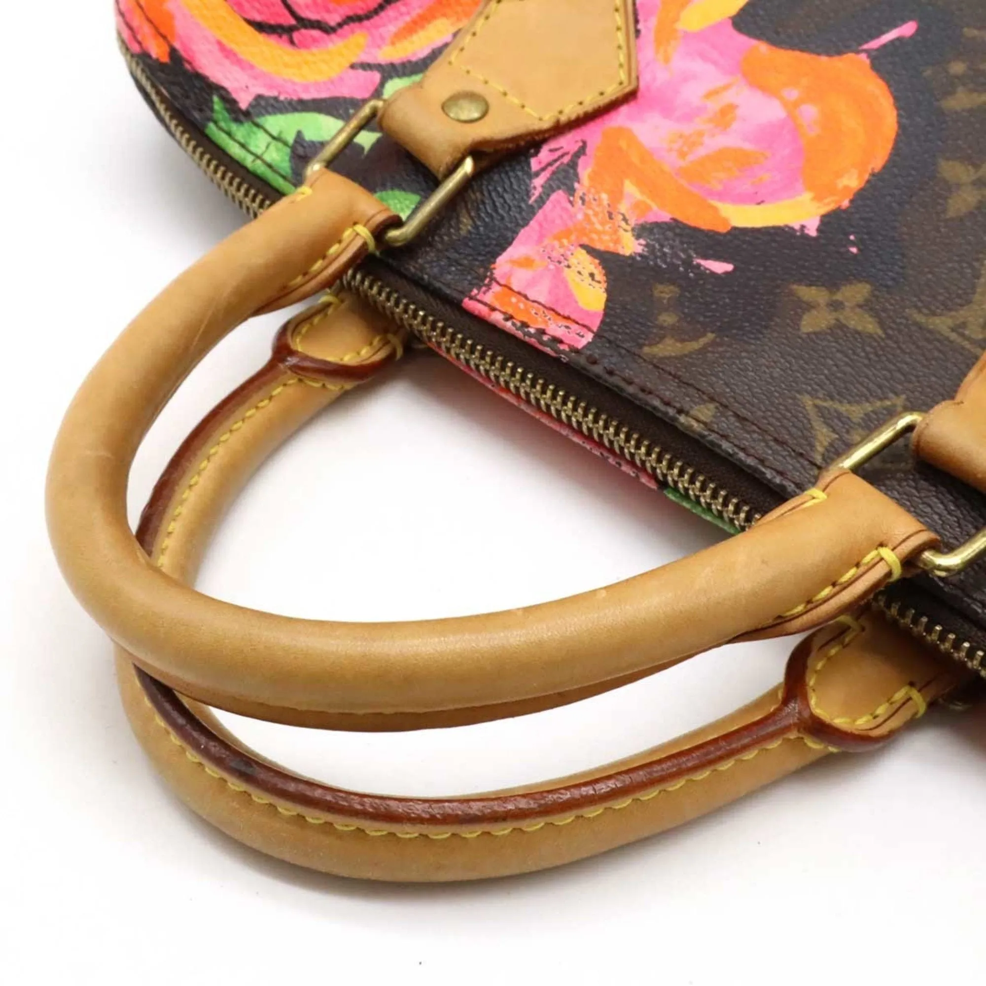 Louis Vuitton  pink Monogram Rose Canvas Handbag (Pre-Owned)
