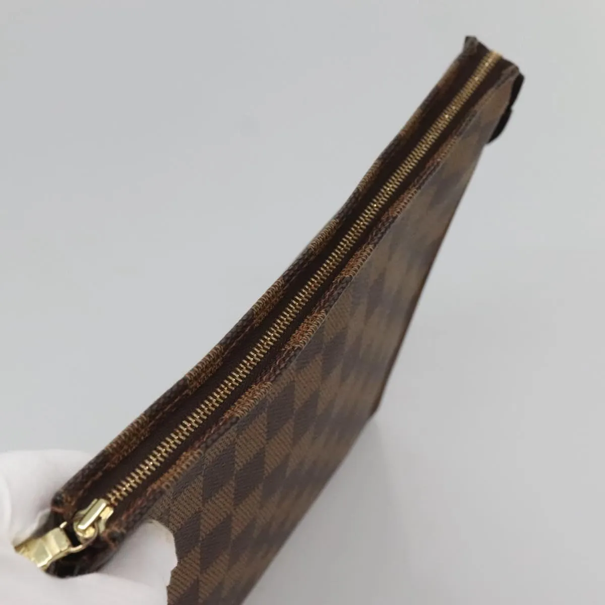 Louis Vuitton Poche Toilette Canvas Clutch Bag (Pre-Owned)