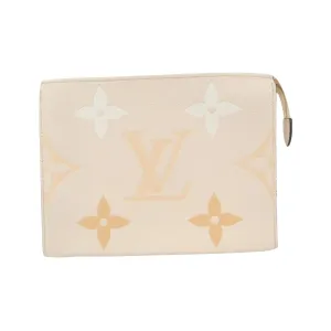 Louis Vuitton Poche Toilette Leather Clutch Bag (Pre-Owned)