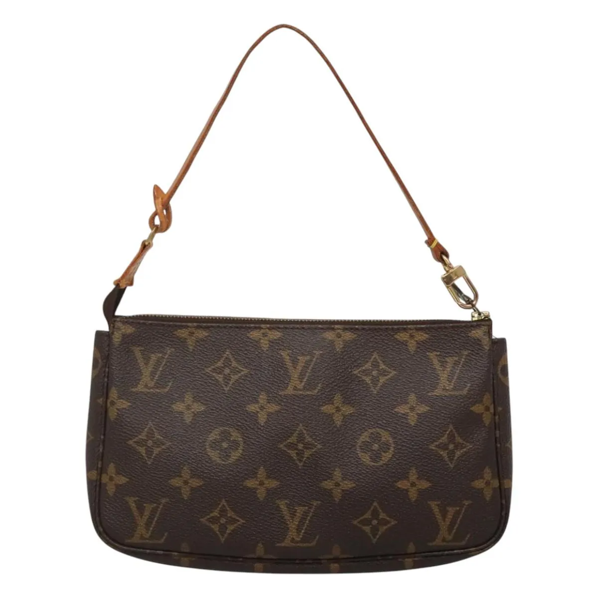 Louis Vuitton Pochette Accessoire Canvas Clutch Bag (Pre-Owned)