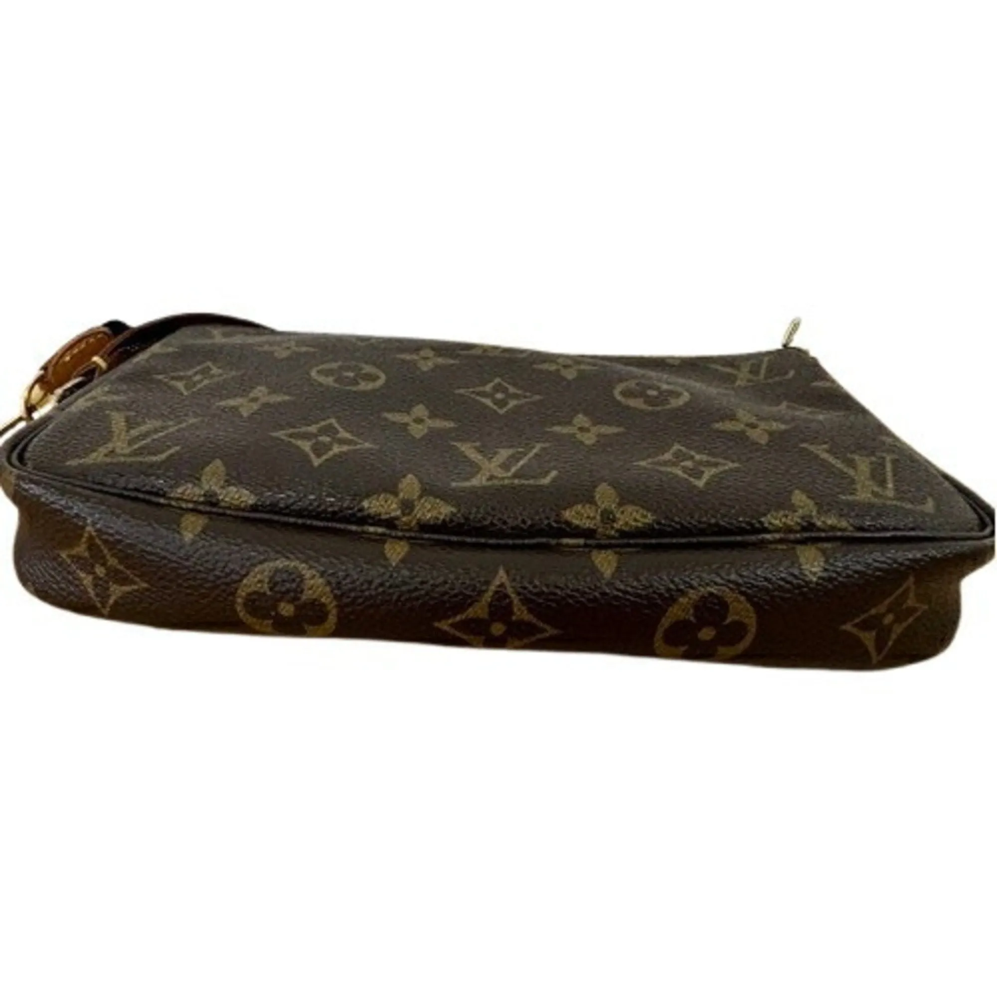 Louis Vuitton Pochette Accessoire Canvas Clutch Bag (Pre-Owned)
