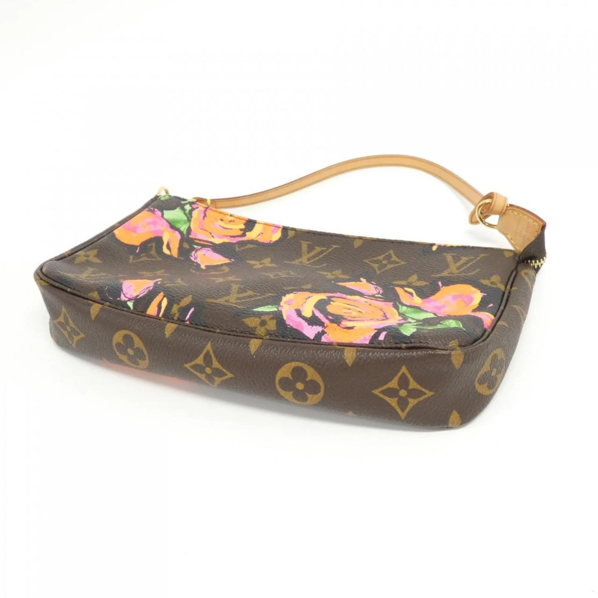 Louis Vuitton Pochette Accessoire Canvas Clutch Bag (Pre-Owned)