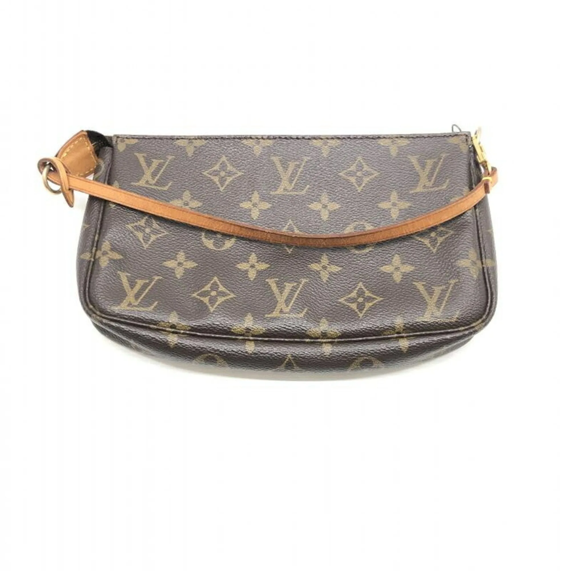 Louis Vuitton Pochette Accessoire Canvas Clutch Bag (Pre-Owned)