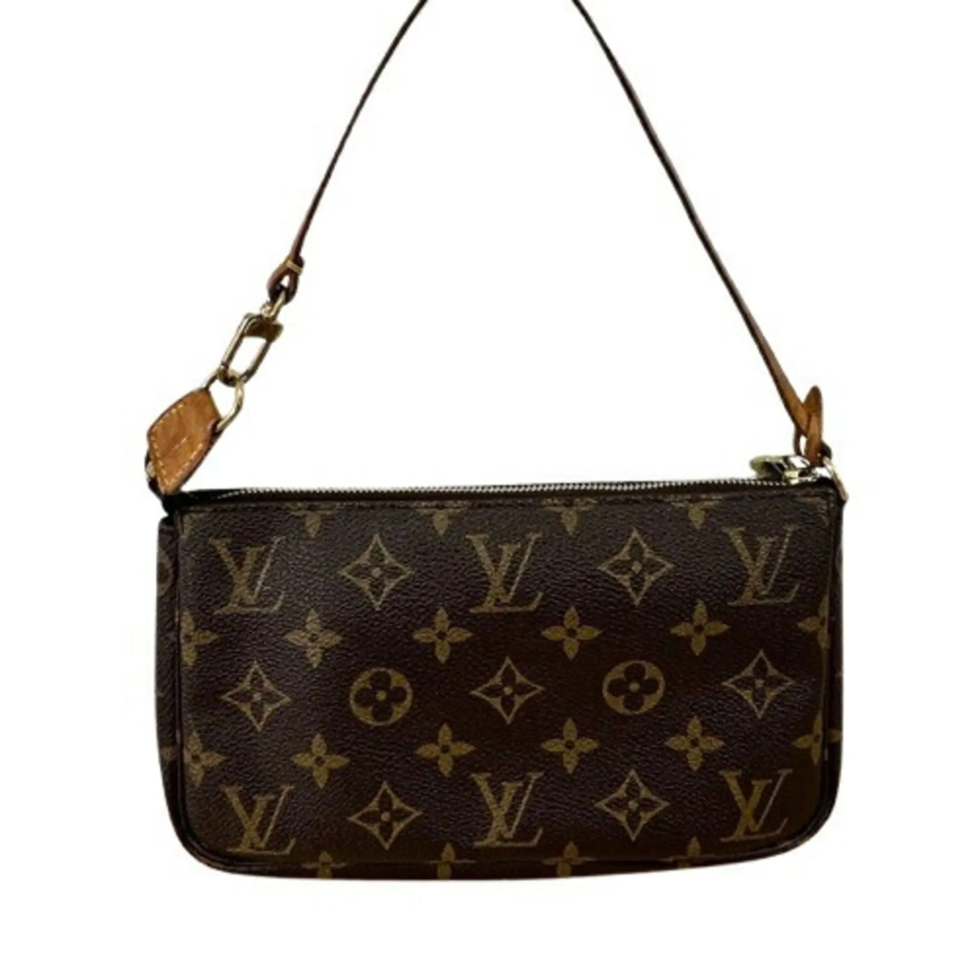 Louis Vuitton Pochette Accessoire Canvas Clutch Bag (Pre-Owned)