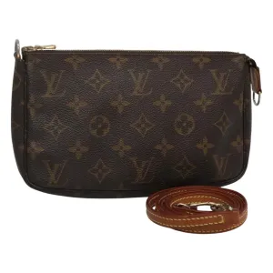 Louis Vuitton Pochette Accessoire Canvas Clutch Bag (Pre-Owned)