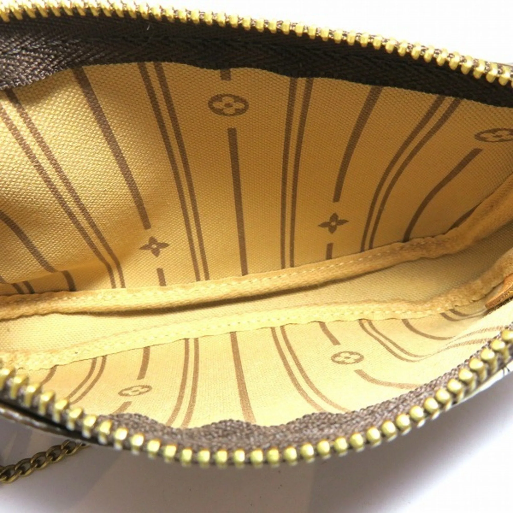Louis Vuitton Pochette Accessoire Canvas Clutch Bag (Pre-Owned)