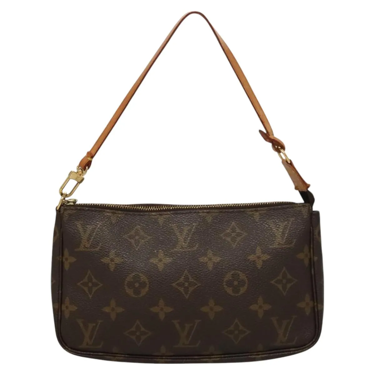 Louis Vuitton Pochette Accessoire Canvas Clutch Bag (Pre-Owned)