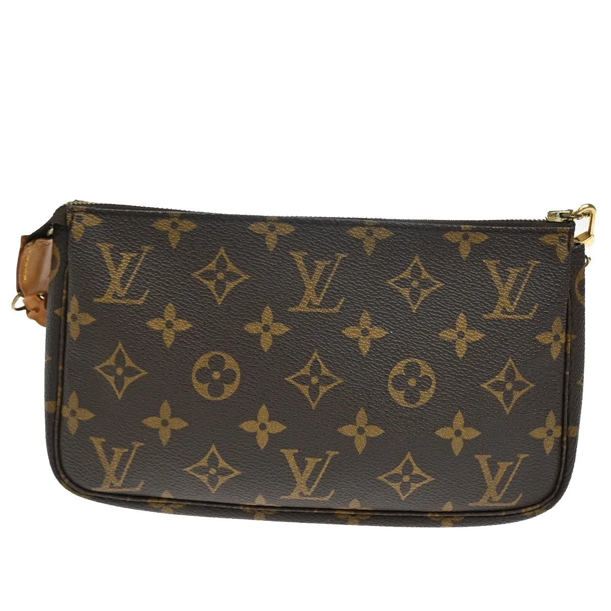 Louis Vuitton Pochette Accessoire Canvas Clutch Bag (Pre-Owned)