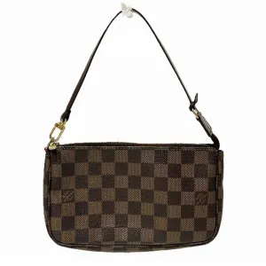 Louis Vuitton Pochette Accessoire Canvas Clutch Bag (Pre-Owned)