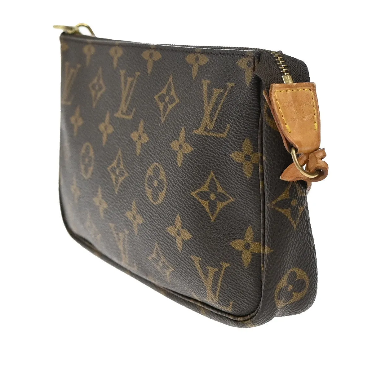 Louis Vuitton Pochette Accessoire Canvas Clutch Bag (Pre-Owned)