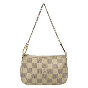 Louis Vuitton Pochette Accessoire Canvas Clutch Bag (Pre-Owned)