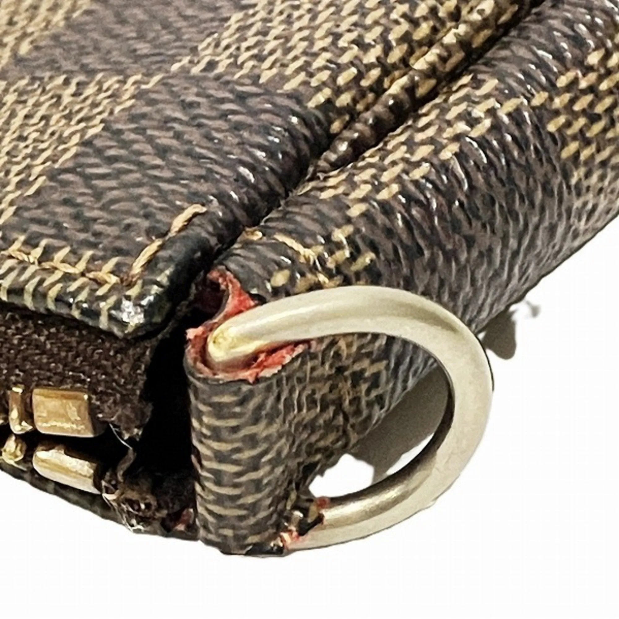Louis Vuitton Pochette Accessoire Canvas Clutch Bag (Pre-Owned)