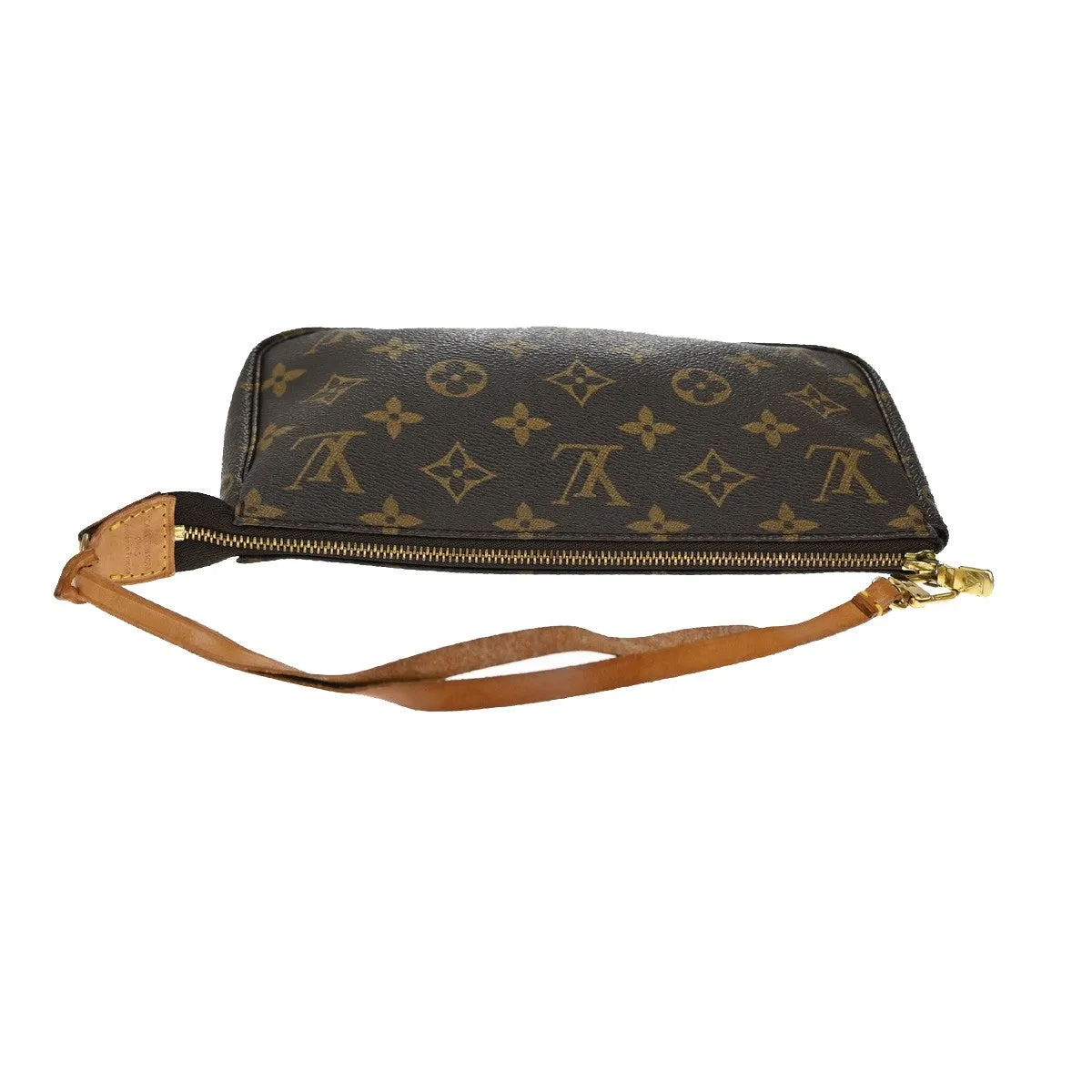 Louis Vuitton Pochette Accessoire Canvas Clutch Bag (Pre-Owned)