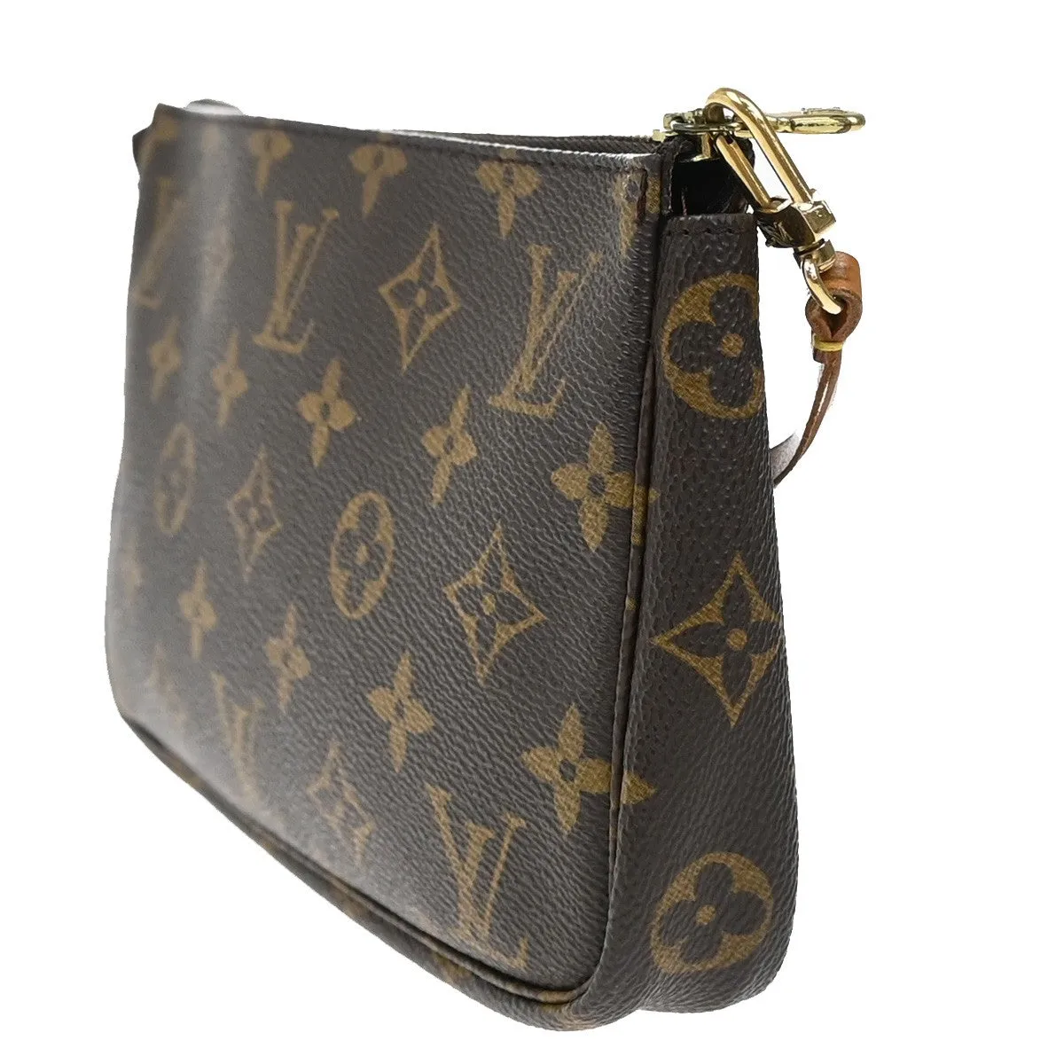 Louis Vuitton Pochette Accessoire Canvas Clutch Bag (Pre-Owned)