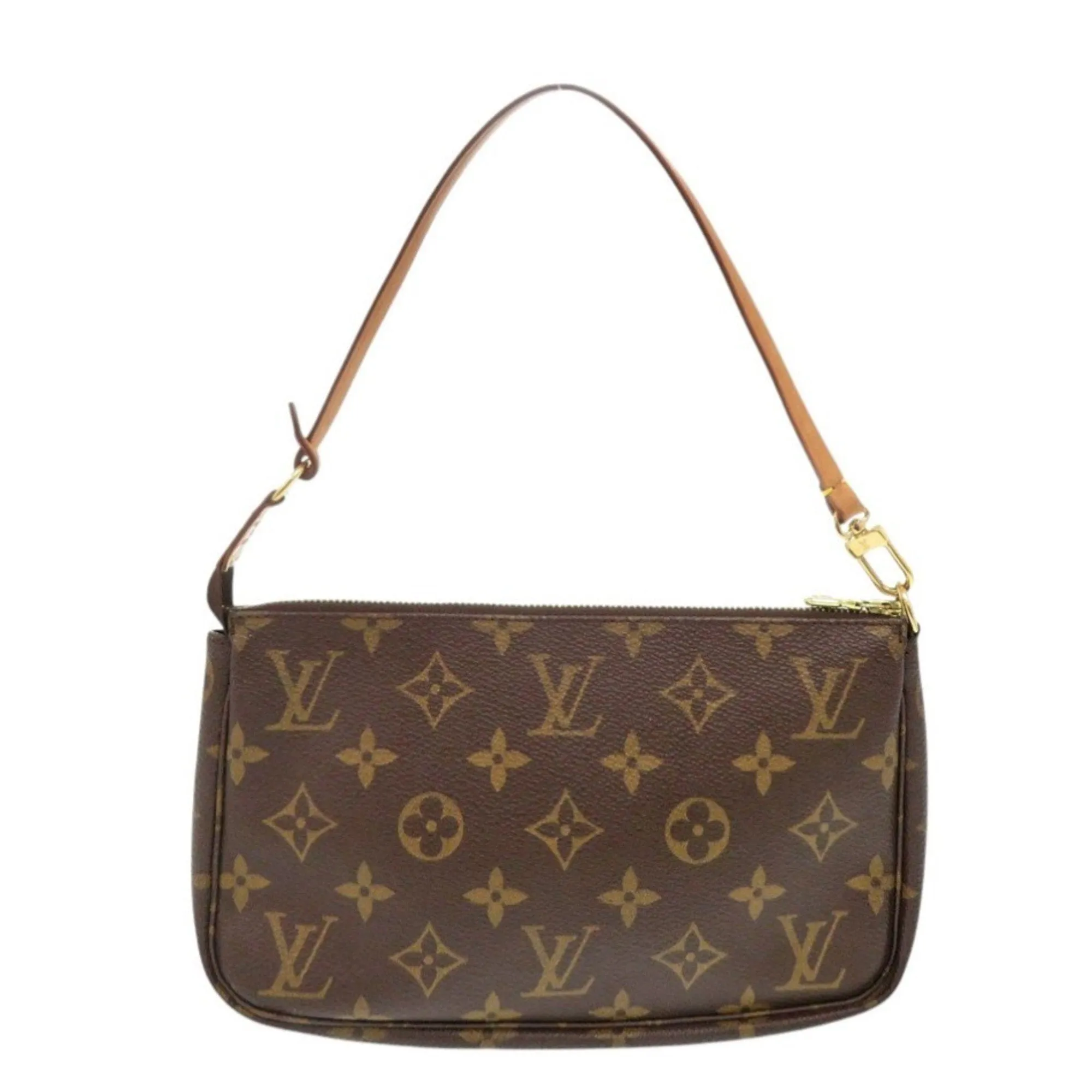 Louis Vuitton Pochette Accessoire Canvas Clutch Bag (Pre-Owned)