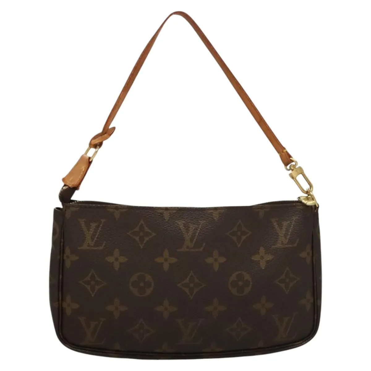Louis Vuitton Pochette Accessoire Canvas Clutch Bag (Pre-Owned)