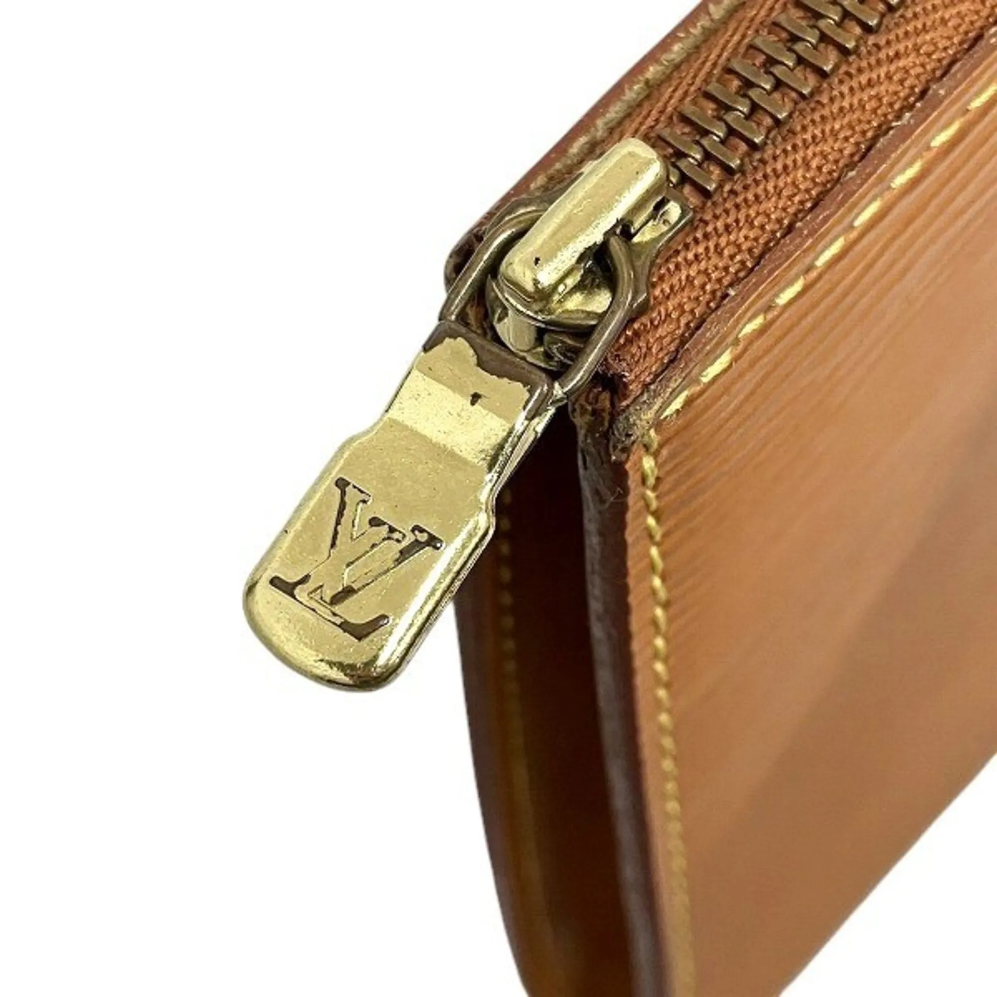 Louis Vuitton Pochette Accessoire Leather Clutch Bag (Pre-Owned)