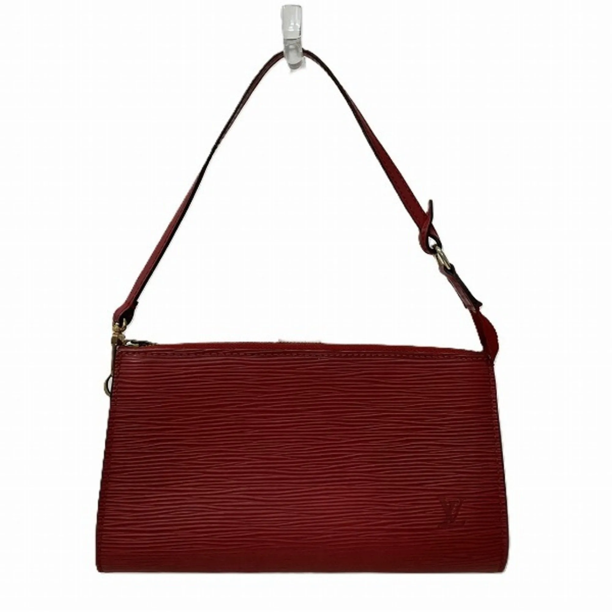 Louis Vuitton Pochette Accessoire Leather Clutch Bag (Pre-Owned)