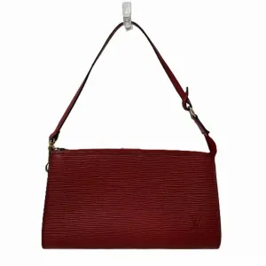 Louis Vuitton Pochette Accessoire Leather Clutch Bag (Pre-Owned)