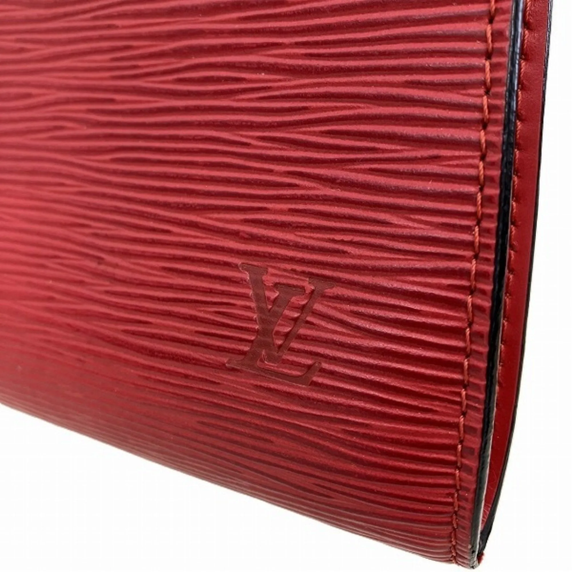 Louis Vuitton Pochette Accessoire Leather Clutch Bag (Pre-Owned)