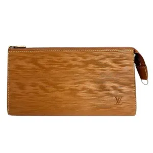 Louis Vuitton Pochette Accessoire Leather Clutch Bag (Pre-Owned)