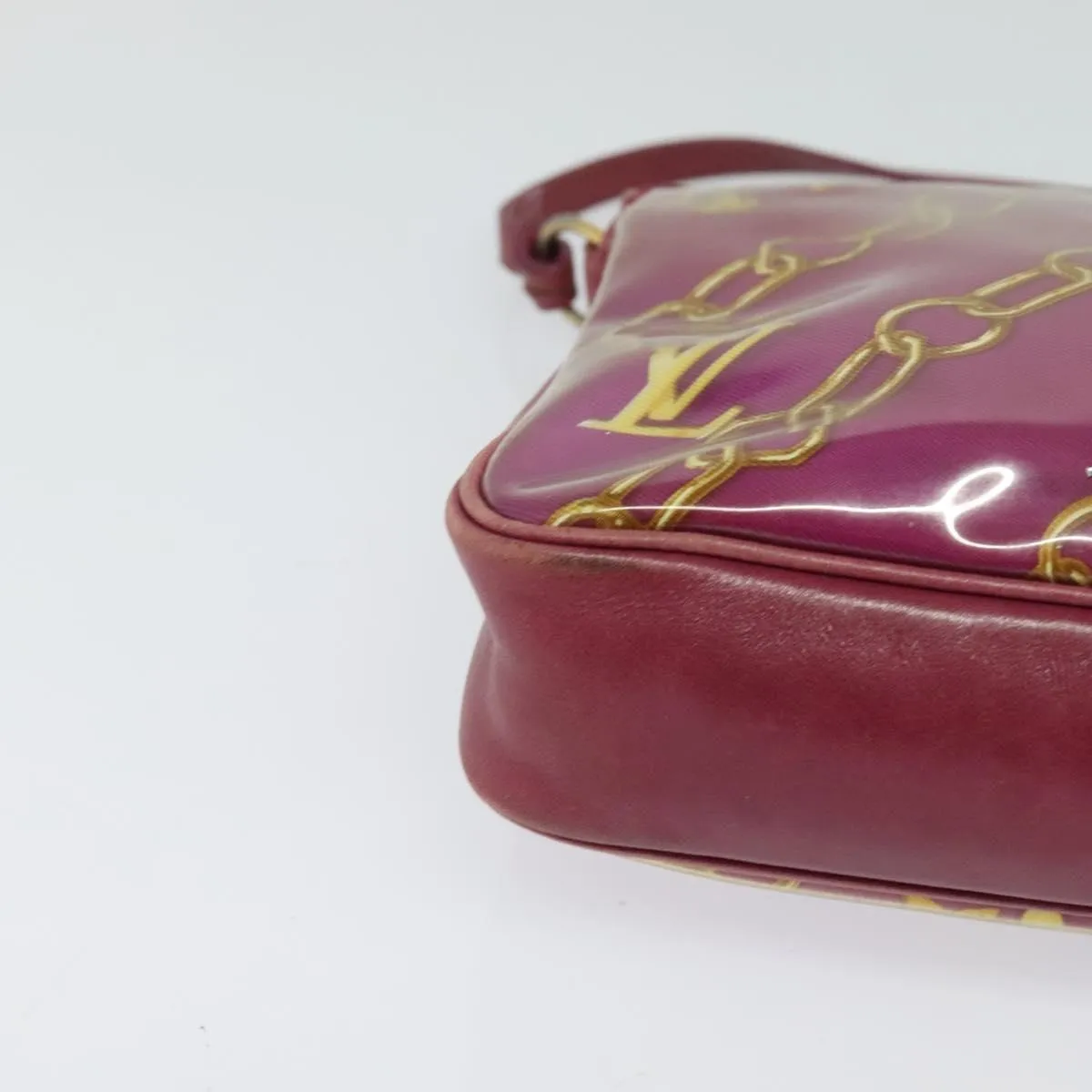 Louis Vuitton Pochette Accessoire Patent Leather Clutch Bag (Pre-Owned)