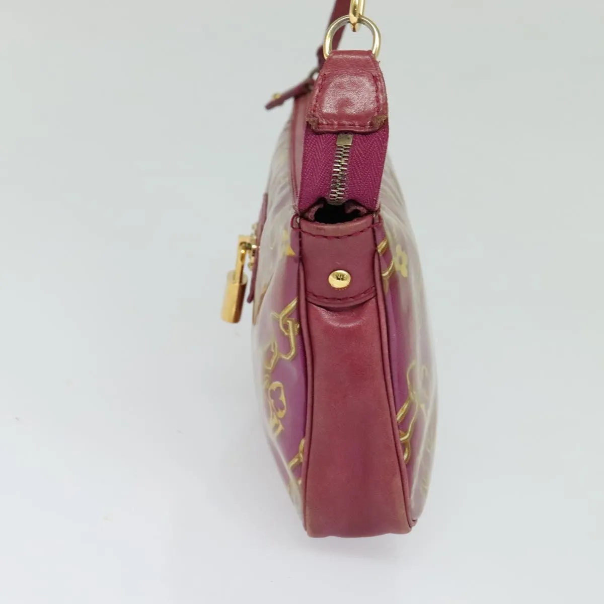 Louis Vuitton Pochette Accessoire Patent Leather Clutch Bag (Pre-Owned)
