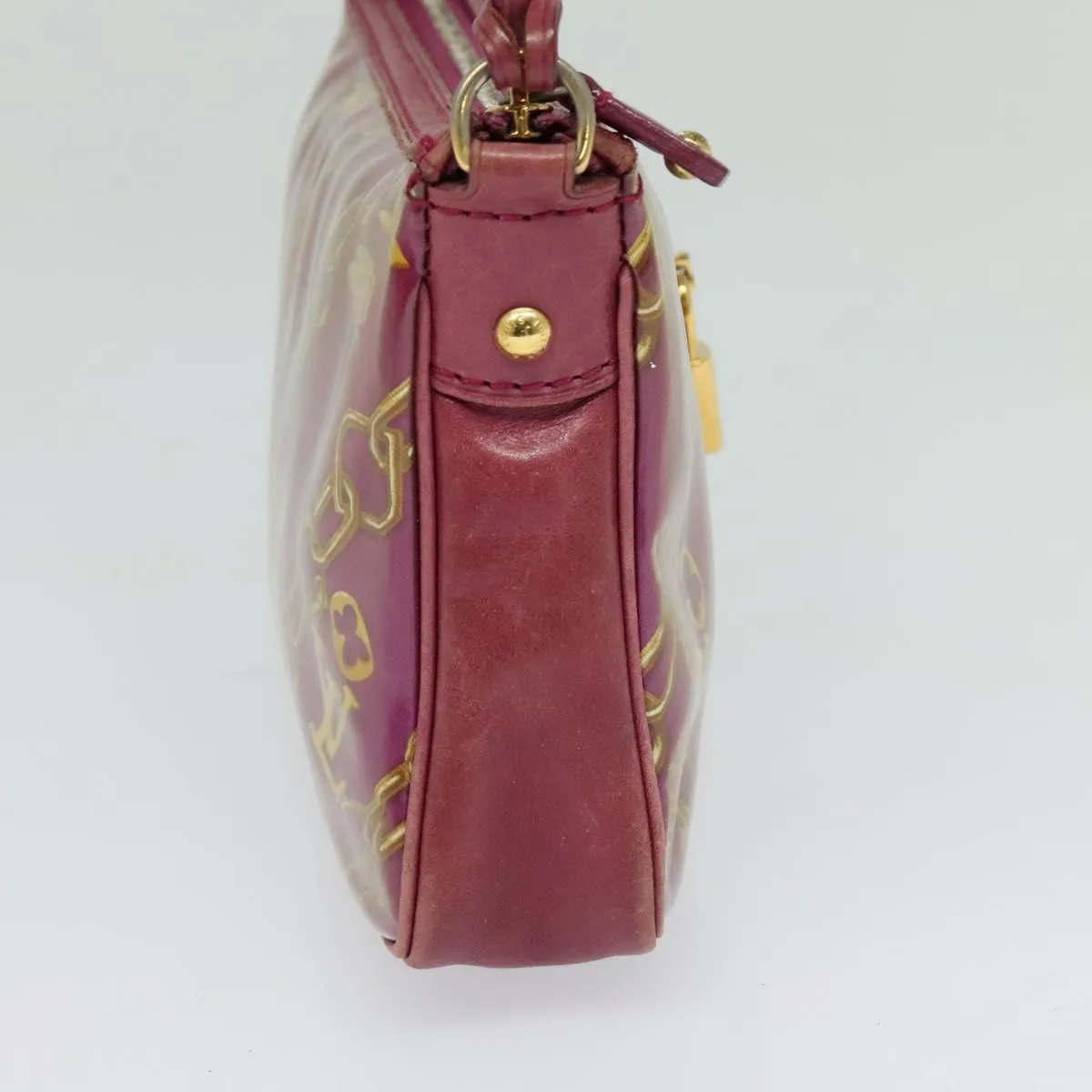 Louis Vuitton Pochette Accessoire Patent Leather Clutch Bag (Pre-Owned)