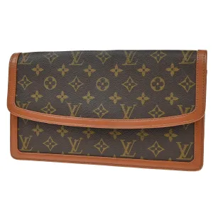 Louis Vuitton Pochette Dame Canvas Clutch Bag (Pre-Owned)