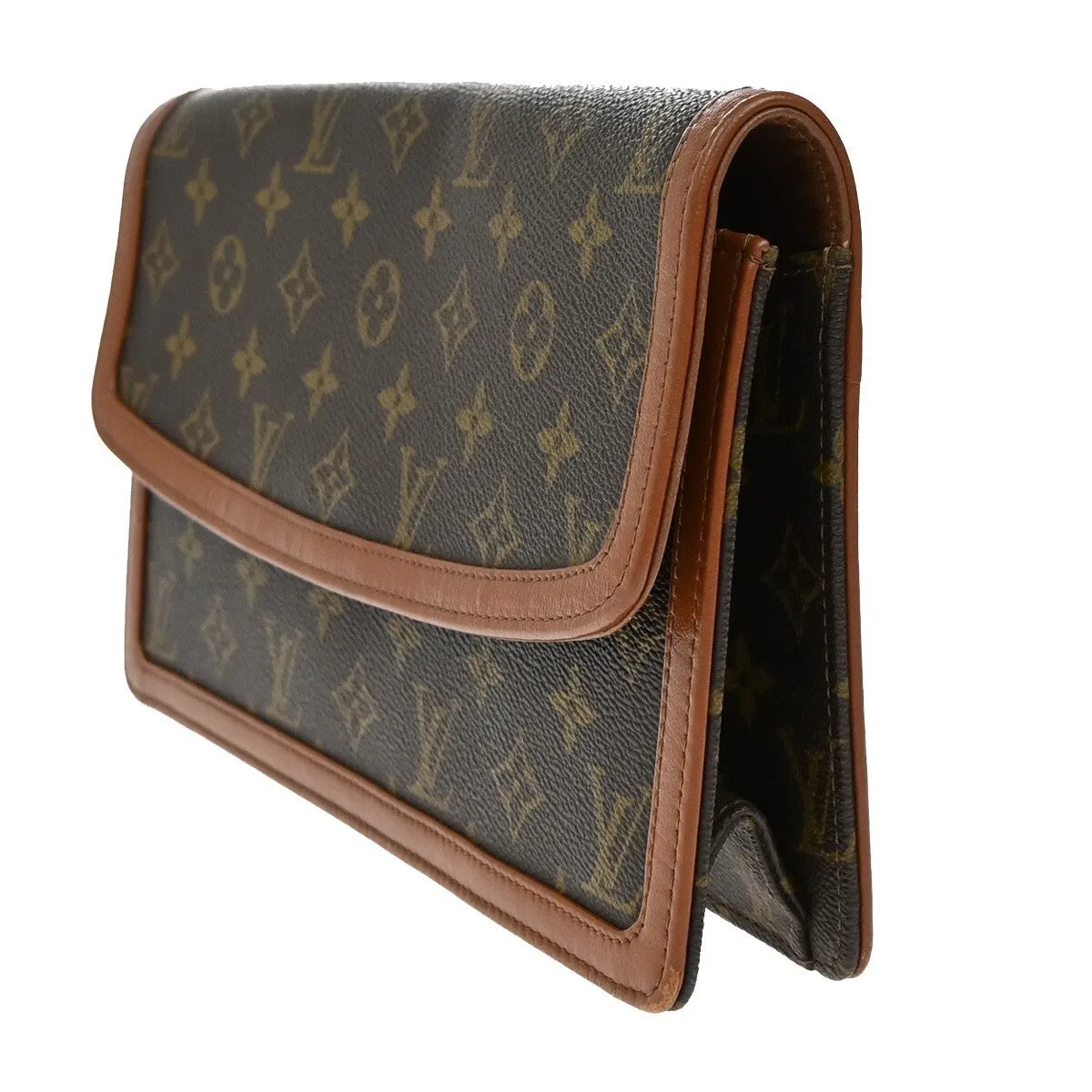 Louis Vuitton Pochette Dame Canvas Clutch Bag (Pre-Owned)
