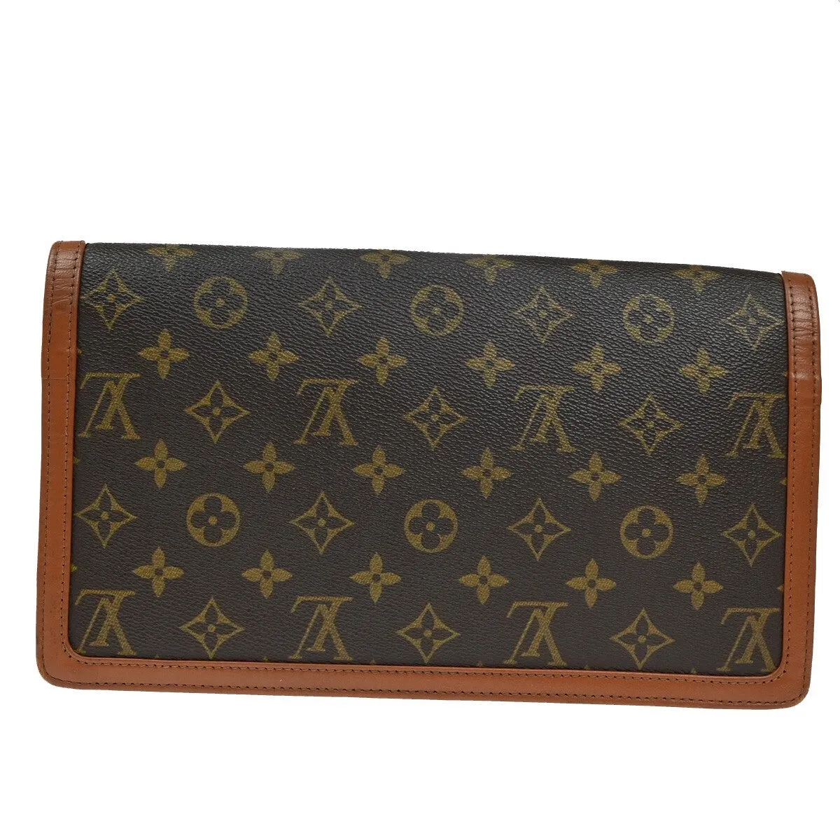 Louis Vuitton Pochette Dame Canvas Clutch Bag (Pre-Owned)