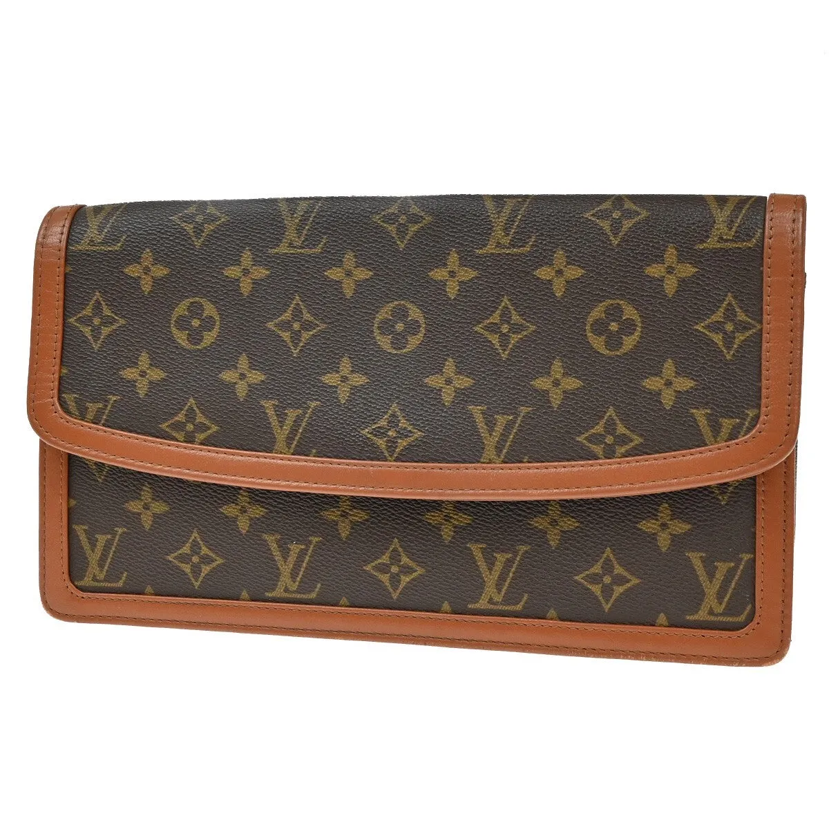Louis Vuitton Pochette Dame Canvas Clutch Bag (Pre-Owned)