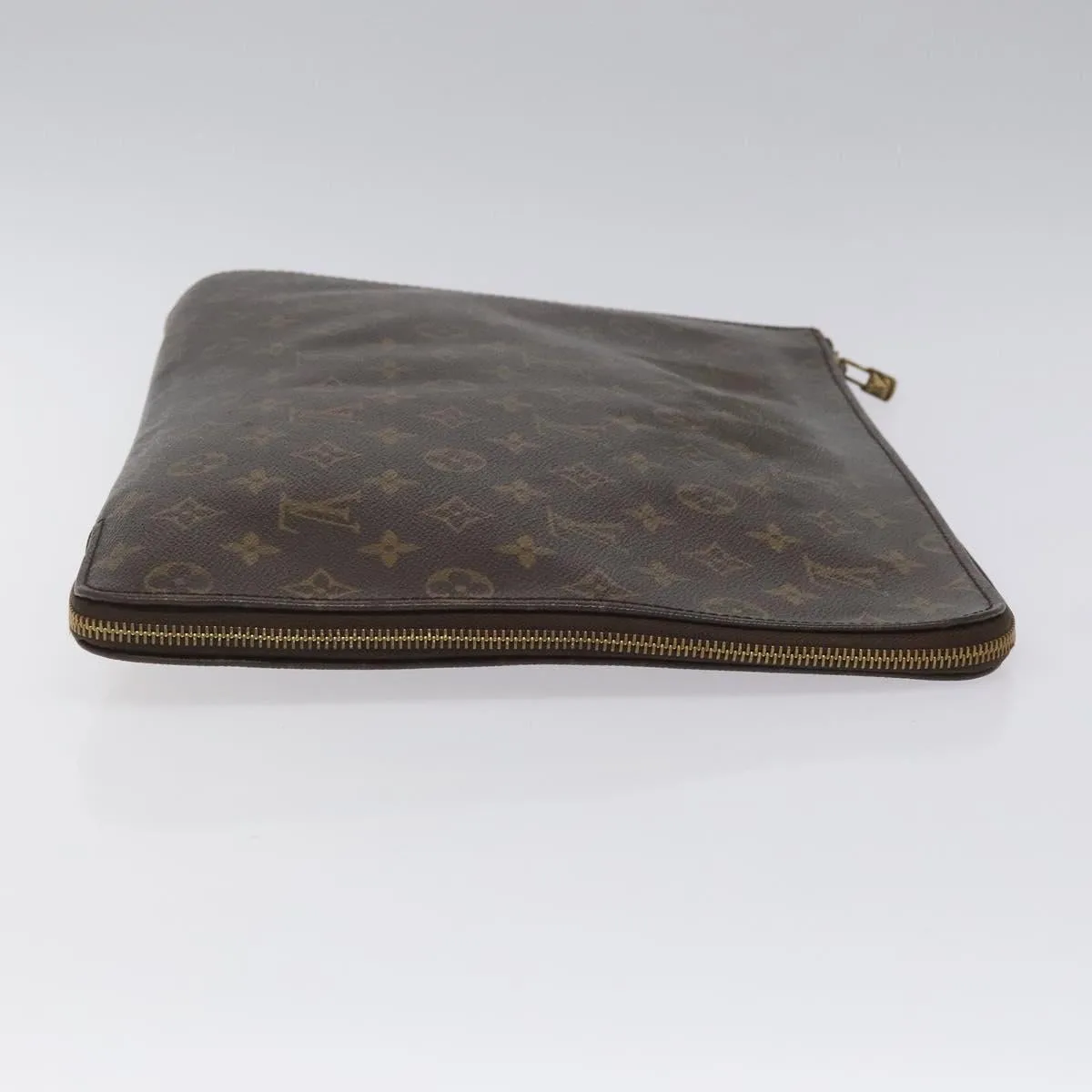 Louis Vuitton Porte Documents Canvas Clutch Bag (Pre-Owned)