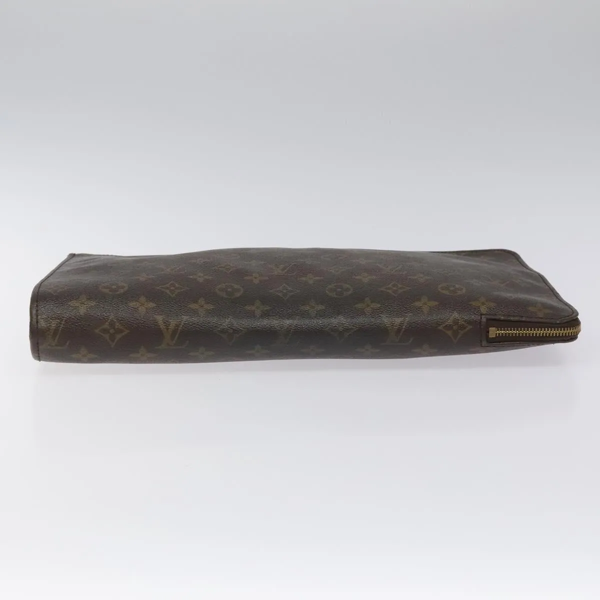 Louis Vuitton Porte Documents Canvas Clutch Bag (Pre-Owned)