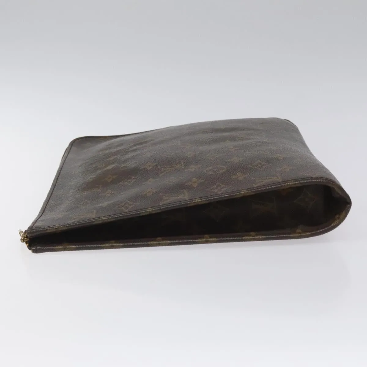 Louis Vuitton Porte Documents Canvas Clutch Bag (Pre-Owned)